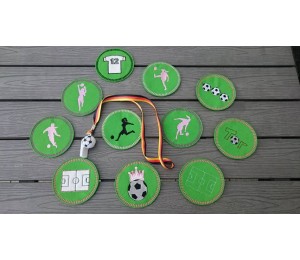 ITH Untersetzer - Fußball Ladies Silhouette